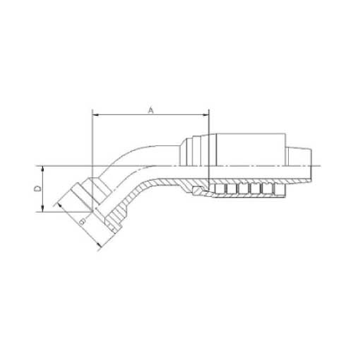 3000 PSI CODE 61 45 DEG ELBOW FLANGE