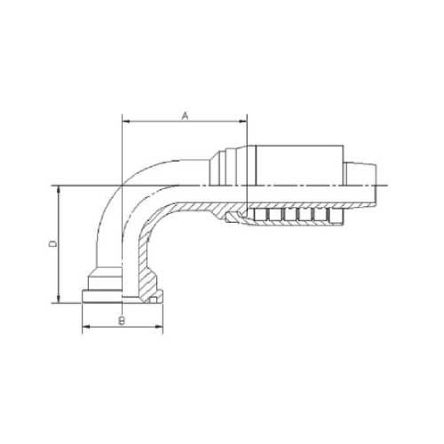 3002 PSI CODE 61 90 DEG ELBOW FLANGE