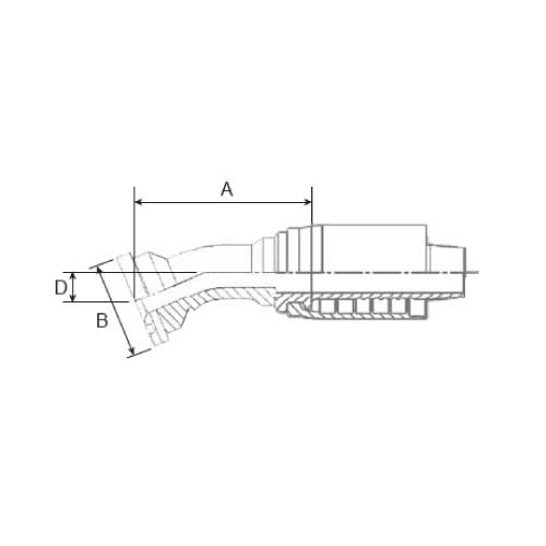 3000 PSI CODE 61 22½ DEG ELBOW FLANGE