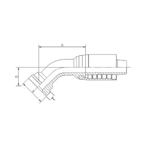3000 PSI CODE 61 67½ DEG ELBOW FLANGE
