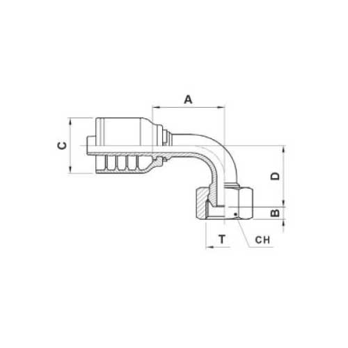 BSPP FEM 90 DEG