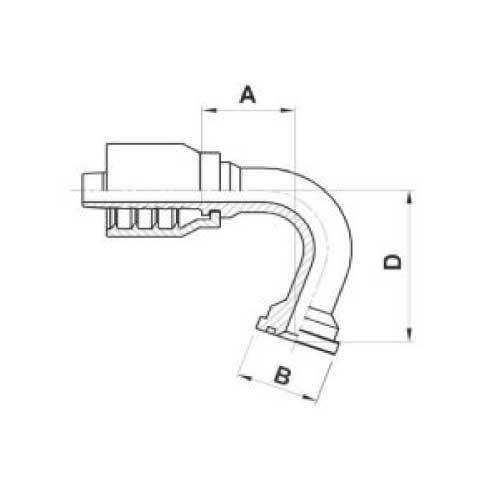 110 DEG ELBOW FLANGE & LONG DROP 110 DEG ELBOW FLANGE