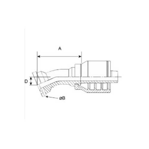 3000 PSI CODE 61 22 DEG & 30 DEG ELBOW FLANGE