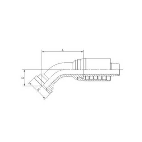 SAE CODE 61 45 DEG HOSE