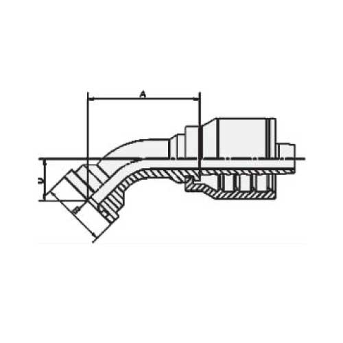 3000 PSI CODE 61 45 DEG ELBOW FLANGE