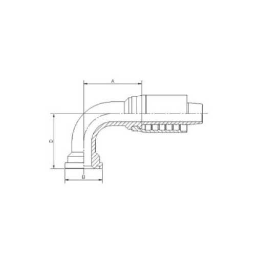 SAE CODE 61 90 DEG HOSE