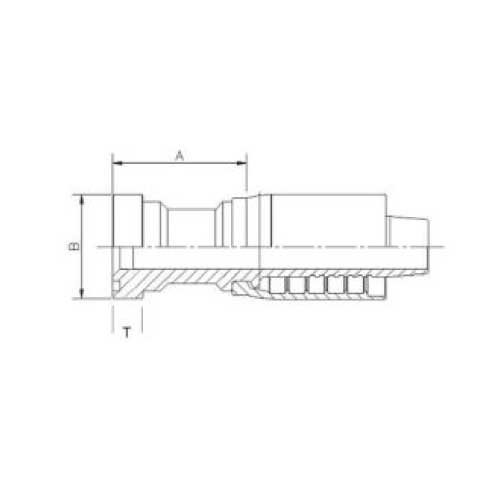 6000 PSI SUPERCAT STRAIGHT SUPERCAT FLANGE