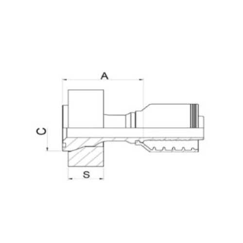 TAPERED FLANGE STRAIGHT