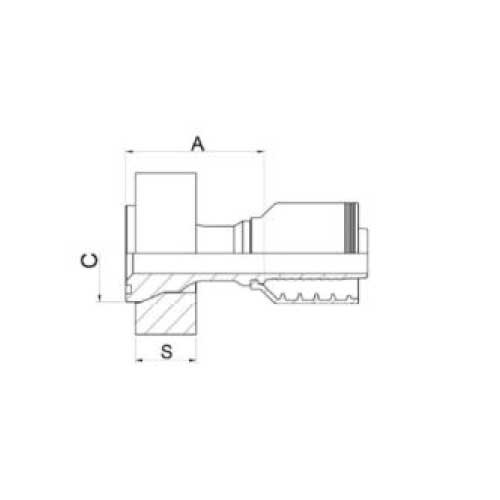 TAPERED FLANGE STRAIGHT