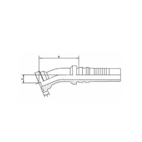 6000 PSI CODE 62 20° ELBOW FLANGE