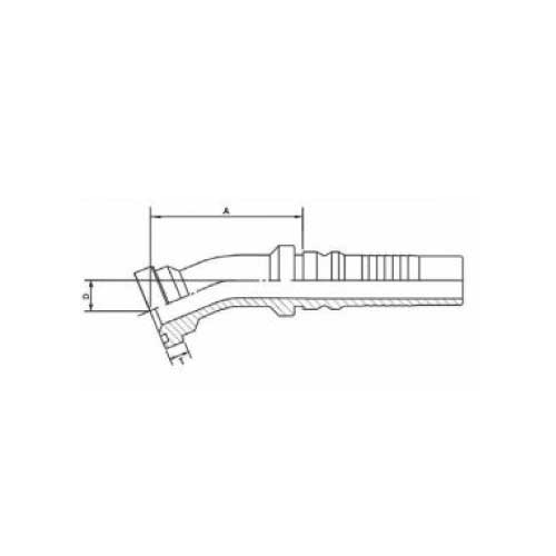 CAT SAE C62 30 DEG HOSE