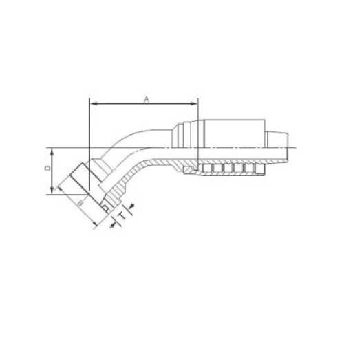6000 PSI SUPERCAT 45 DEG ELBOW SUPERCAT FLANGE