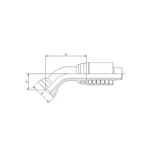 SAE CODE 62 45 DEG HOSE
