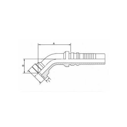 SAE CODE 62 45 DEG HOSE