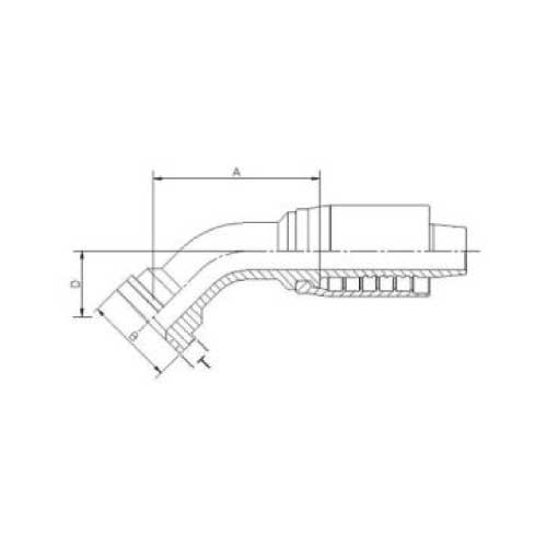 6000 PSI SUPERCAT 60 DEG ELBOW SUPERCAT FLANGE