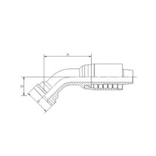 SAE CODE 62 60 DEG HOSE