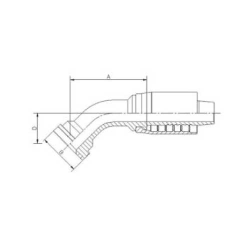 SAE CODE 62 60 DEG HOSE