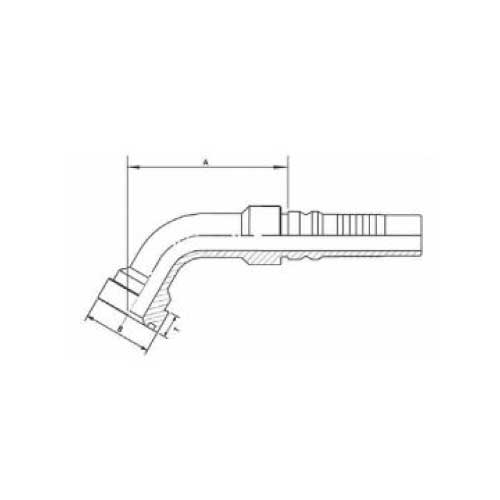 CAT SAE C62 67.5 DEG HOSE