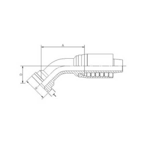 6000 PSI CODE 62 67 DEG ELBOW SUPERCAT FLANGE