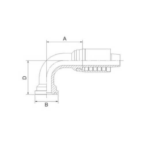 6000 PSI SUPERCAT 90 DEG ELBOW SUPERCAT FLANGE