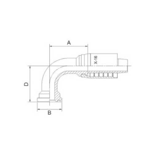 6000 PSI SUPERCAT 90 DEG ELBOW SUPERCAT FLANGE