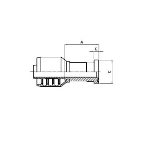 LETOURNEAU STRAIGHT FLANGE ( 5000 PSI )