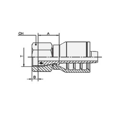 DKL (LIGHT) METRIC 24 DEG FEMALE STRAIGHT
