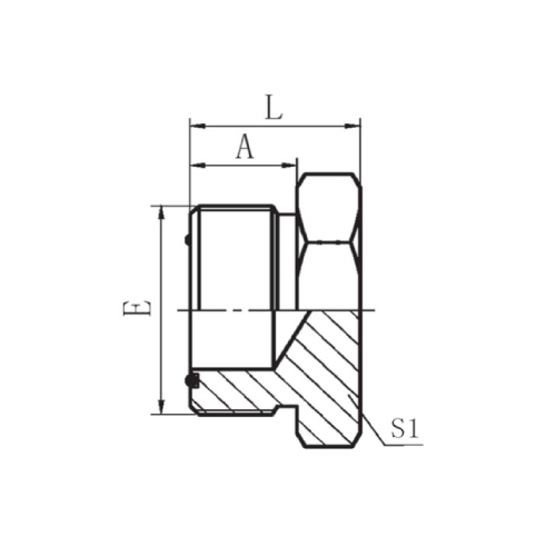 ORFS MALE PLUG