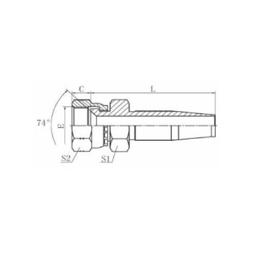 JIC FEM STR HOSE