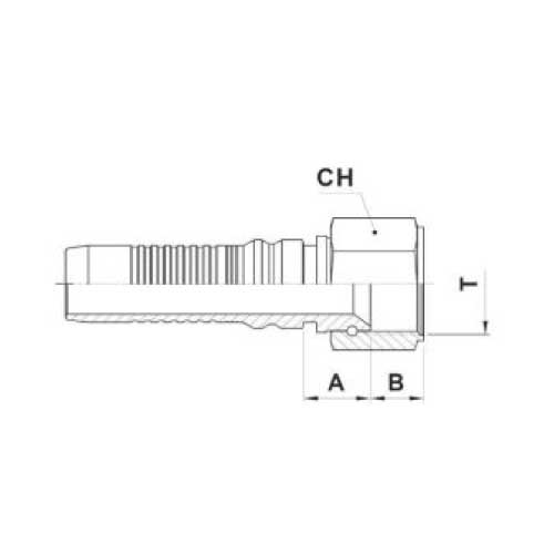 JIC FEM STR HOSE
