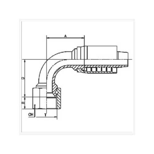 JIC FEMALE 90 DEG ELBOW