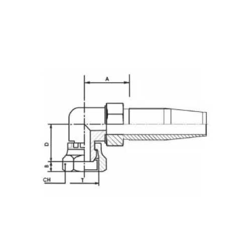 JIC FEM 45 DEG COMPACT HOSE