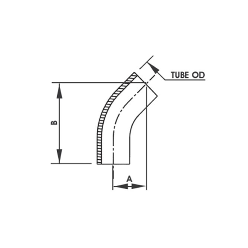 45° TUBE BEND