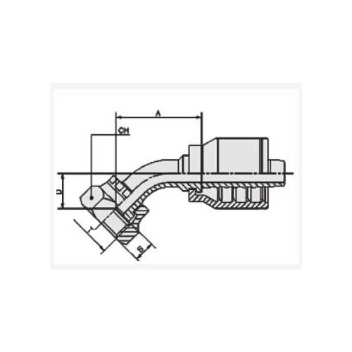 O-RING FACE SEAL FEMALE 30° ELBOW