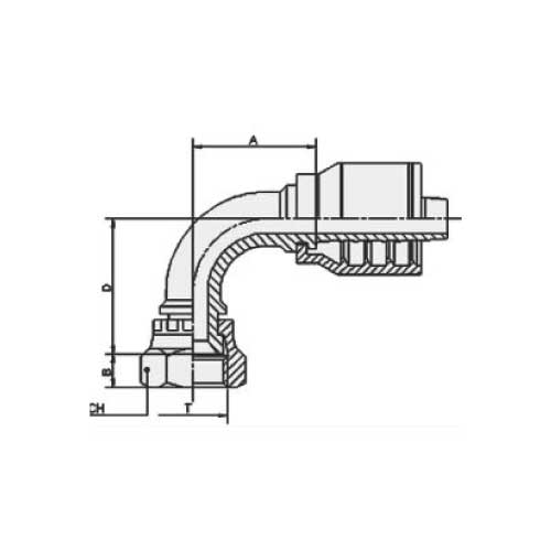SAE FEM 90 DEG HOSE