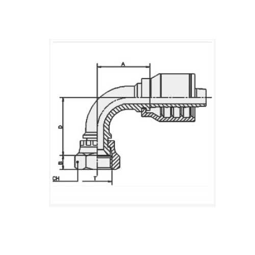 SAE FEM 90 DEG HOSE