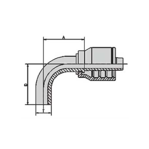 METRIC STANDPIPE 90° ELBOW