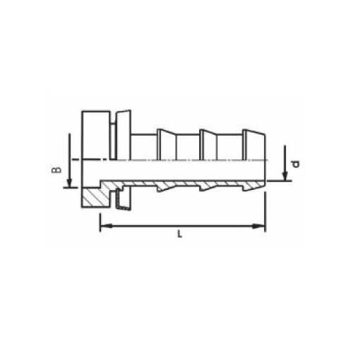 WELD ON HOSE TAIL STR HOSE